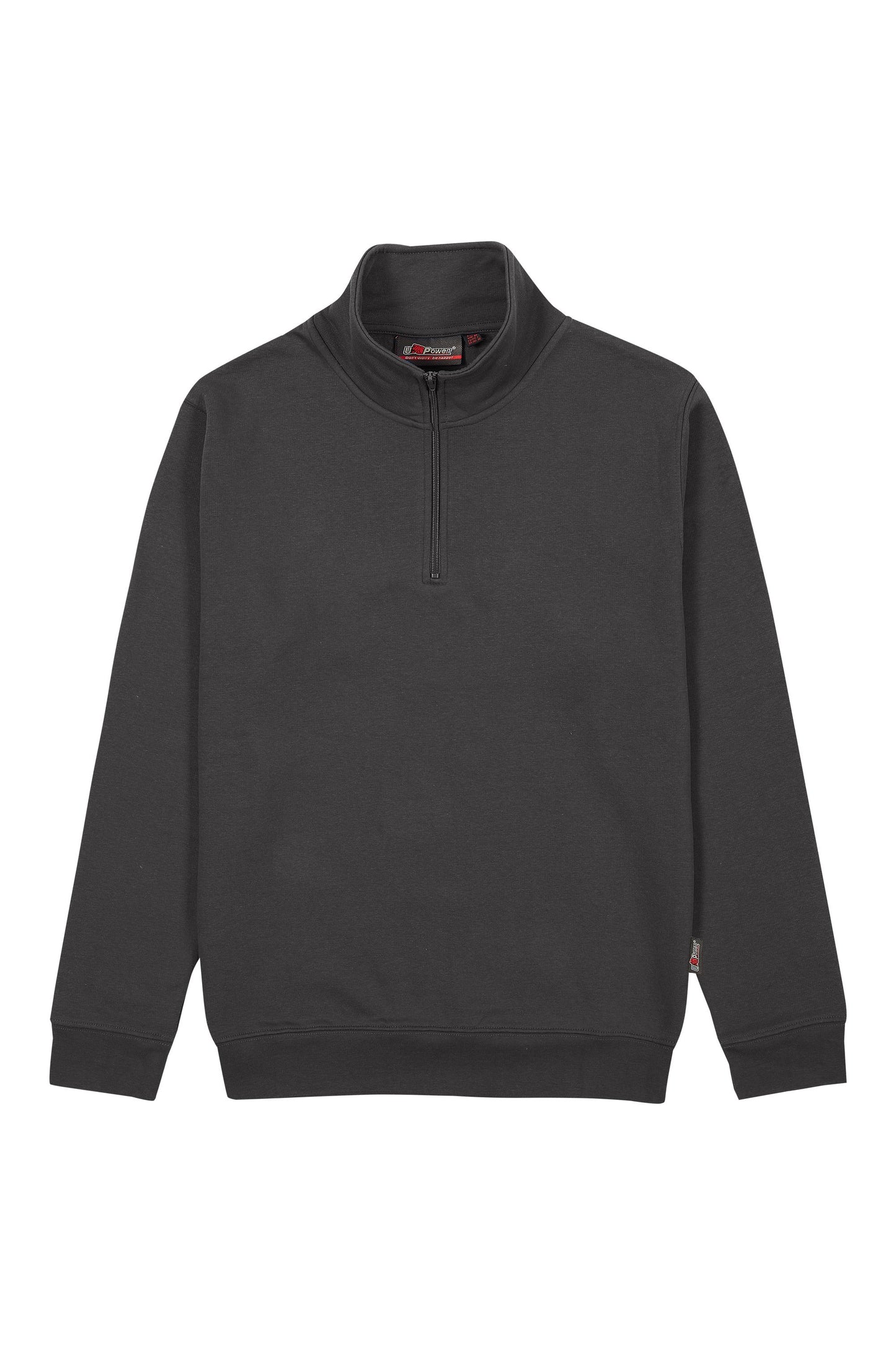 Felpa U-Power Invernale "Tautra" A Girocollo Con Zip Nero/Blu/Arancio/Grigio