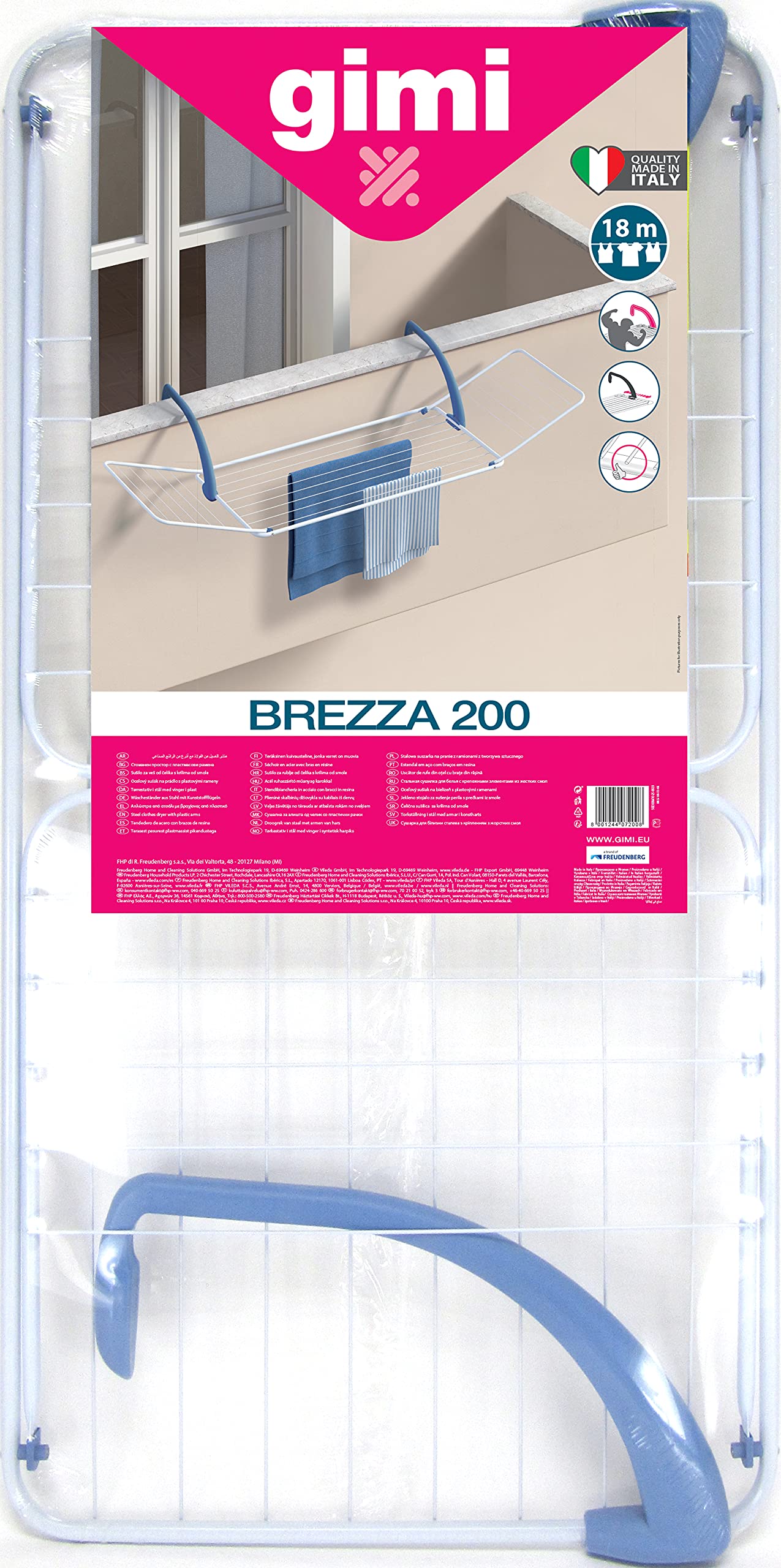 Stendibiancheria Gimi Brezza 200