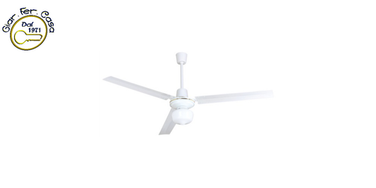 Ventilatore A Soffitto 3 Pale Industriale Con Luce