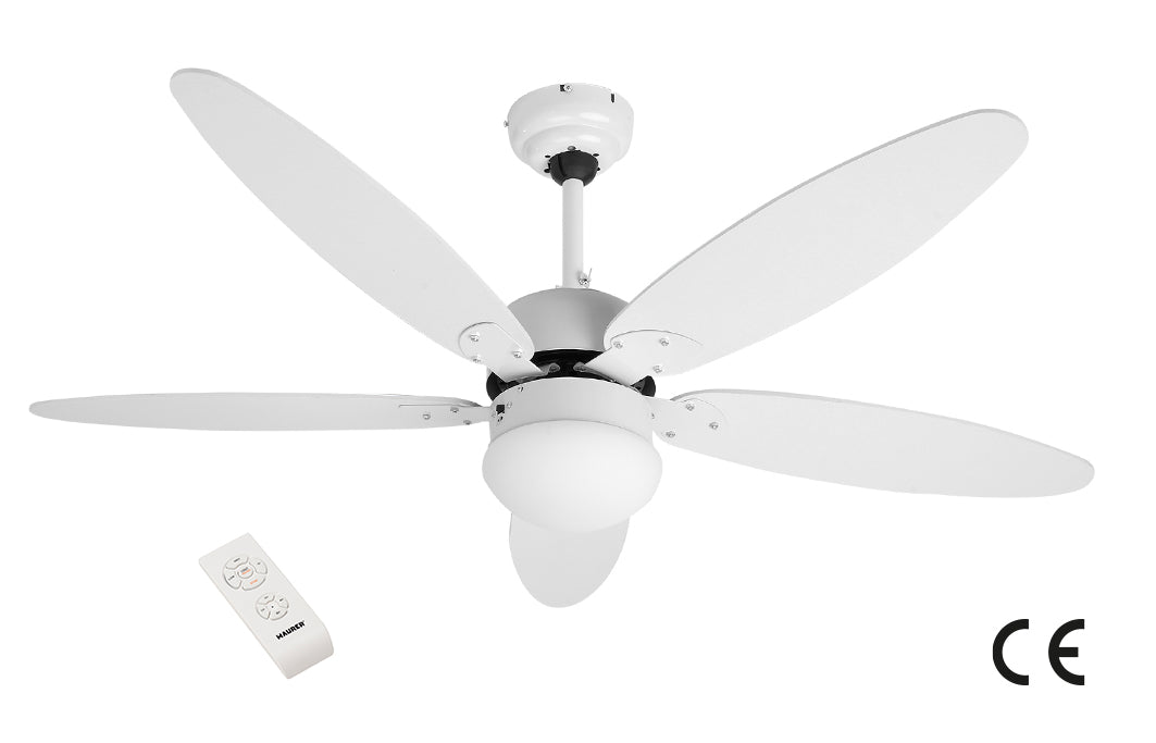 Ventilatore A Soffitto 5 Pale Con Luce "Ibisco" Maurer