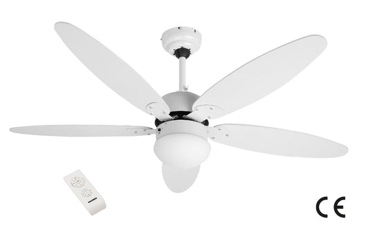 Ventilatore A Soffitto 5 Pale Con Luce "Ibisco" Maurer